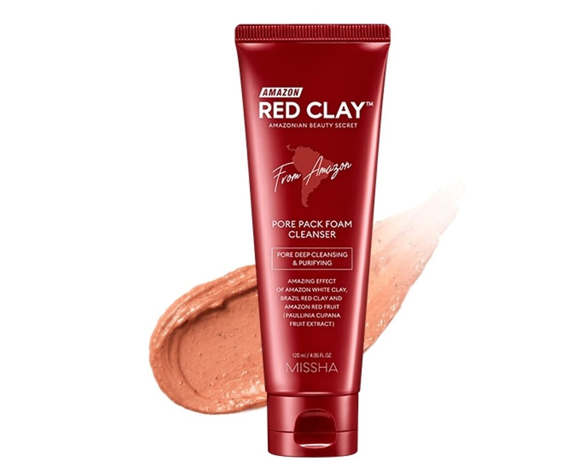 Missha Amazon Red Clay Pore Pack Foam Cleanser